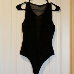 Black lace bodysuit